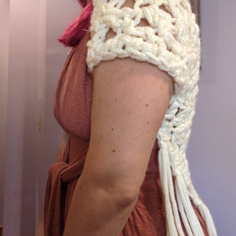 Crochet White House Black Market Vest - Picture 10 of 11